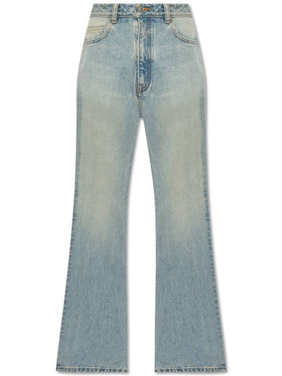 High Waist Wide Leg Jeans Blue - BALENCIAGA - BALAAN 2