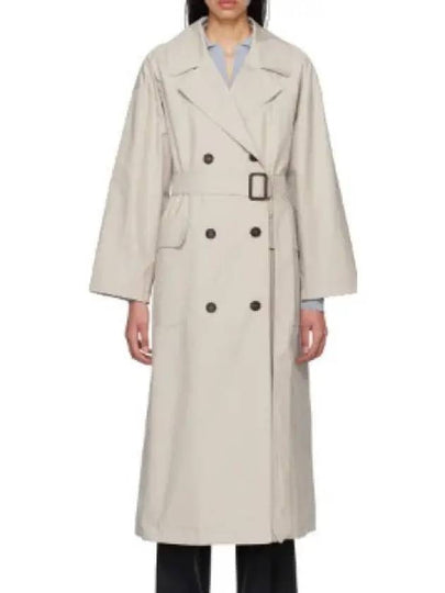 Atrench Water Repellent Trench Coat Ecru - MAX MARA - BALAAN 2