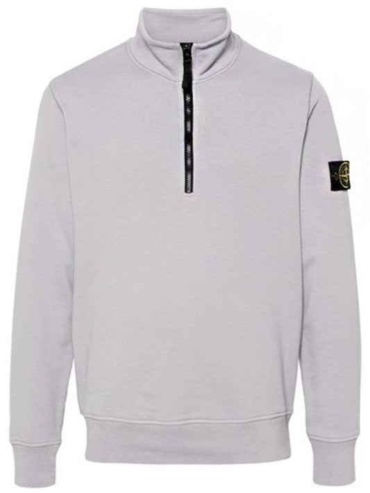 Garment Dyed Cotton Fleece Anorak Grey - STONE ISLAND - BALAAN 2