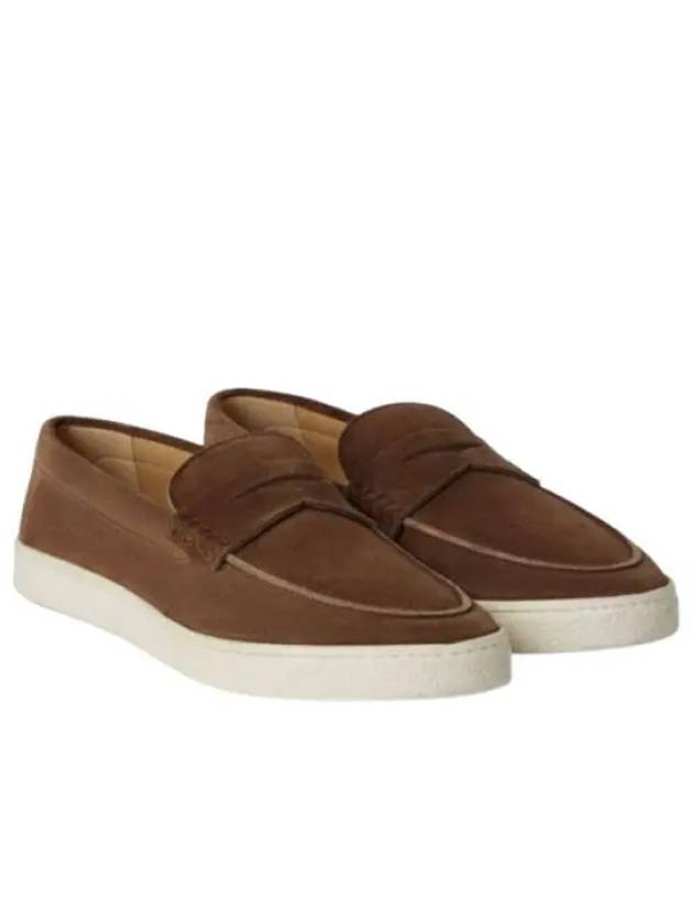 24 MZU SilN312 C8831 Suede Penny Loafer - BRUNELLO CUCINELLI - BALAAN 1