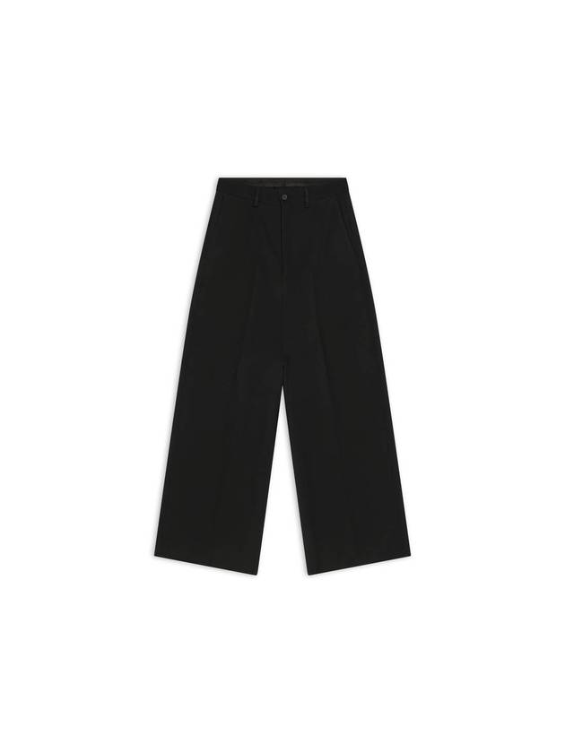 Fleece Wool Straight Pants Black - BALENCIAGA - BALAAN 1