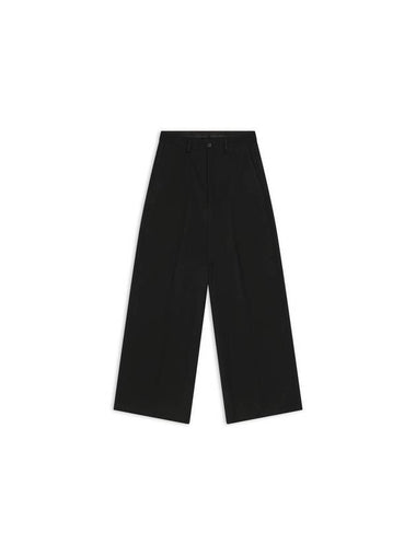 Fleece Wool Straight Pants Black - BALENCIAGA - BALAAN 1