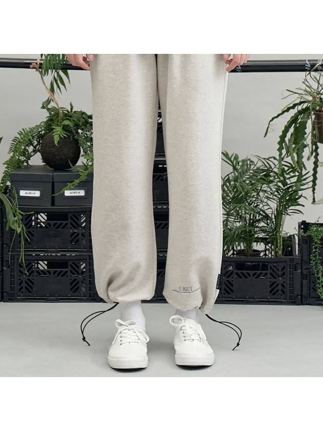 RE Brace Logo String Track Pants Oatmeal - REPLAYCONTAINER - BALAAN 2