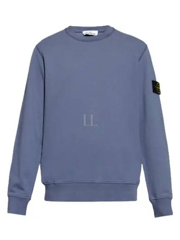 Compass Patch Cotton Sweatshirt Light Blue - STONE ISLAND - BALAAN 2