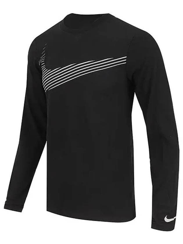 Dri Fit Flash Long Sleeve T-Shirt Black - NIKE - BALAAN 3