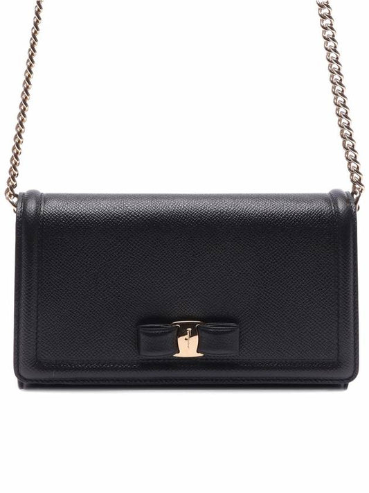 Vara Bow Mini Shoulder Bag Black - SALVATORE FERRAGAMO - BALAAN 2