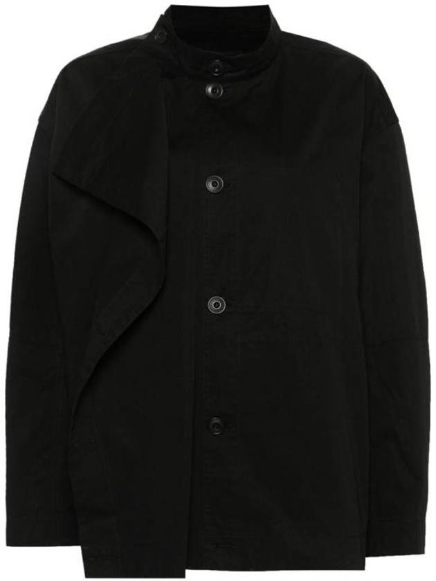 Unbalance Button Blouson Jacket Black - LEMAIRE - BALAAN 1