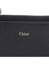 Alphabet Half Zip Leather Card Wallet Black - CHLOE - BALAAN 7