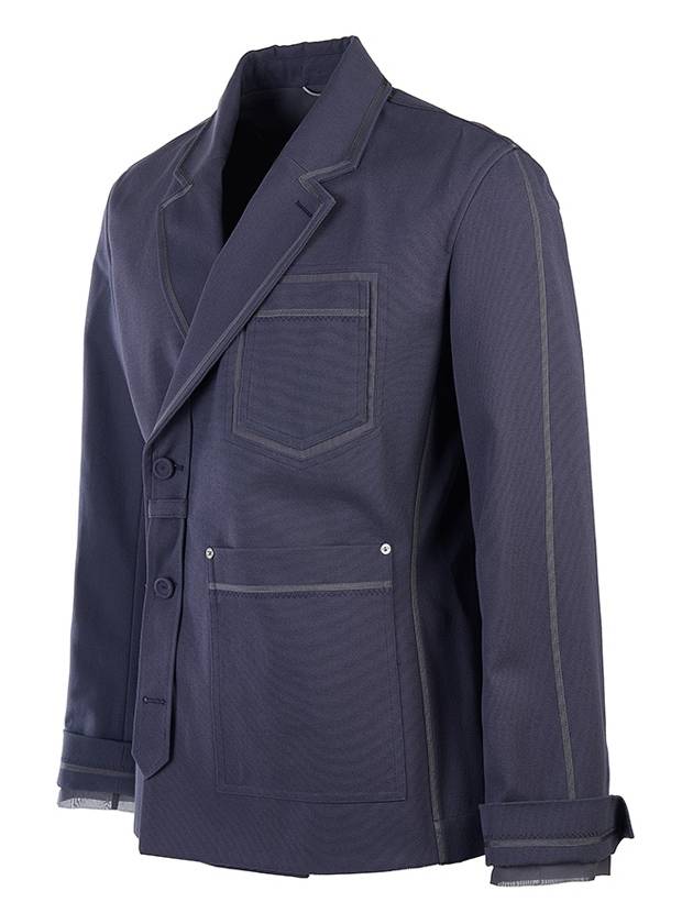 Gardner Blazer Jacket Grey - DIOR - BALAAN 3