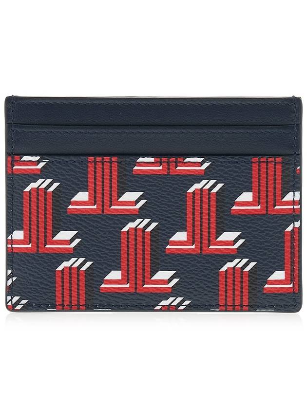 3D Logo Print Card Wallet Navy - LANVIN - BALAAN 4