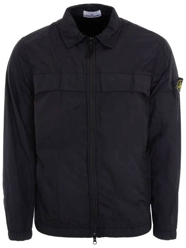 Garment Dyed Crinkle Reps R-NY Jacket Black - STONE ISLAND - BALAAN 3