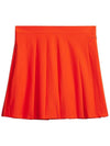 Adina Pleated Skirt Tangerine Tango - J.LINDEBERG - BALAAN 2