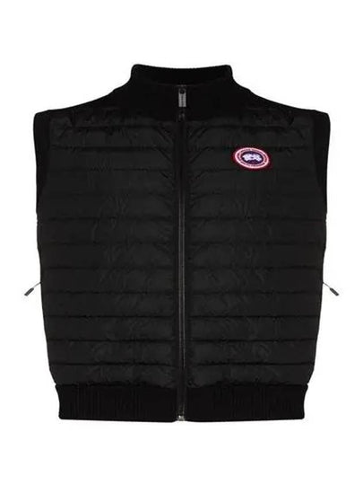 Hybrdige Slim Fit Merino Wool Padded Vest Black - CANADA GOOSE - BALAAN 2