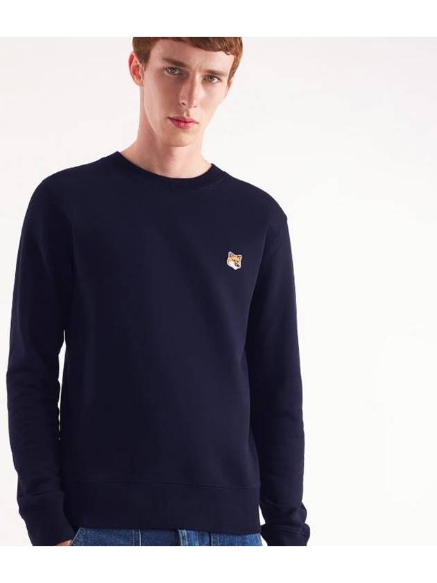 Fox Head Patch Classic Sweatshirt Navy - MAISON KITSUNE - BALAAN 4