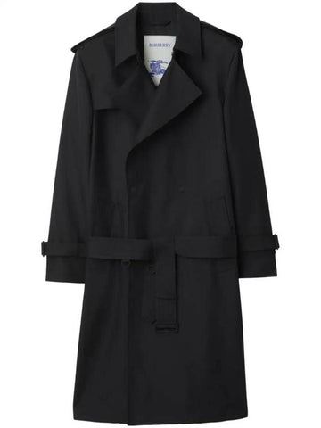 Belted Long Trench Coat Black - BURBERRY - BALAAN 1