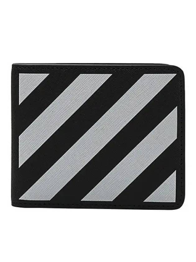 Diagonal Binder Halfwallet Black - OFF WHITE - BALAAN 2