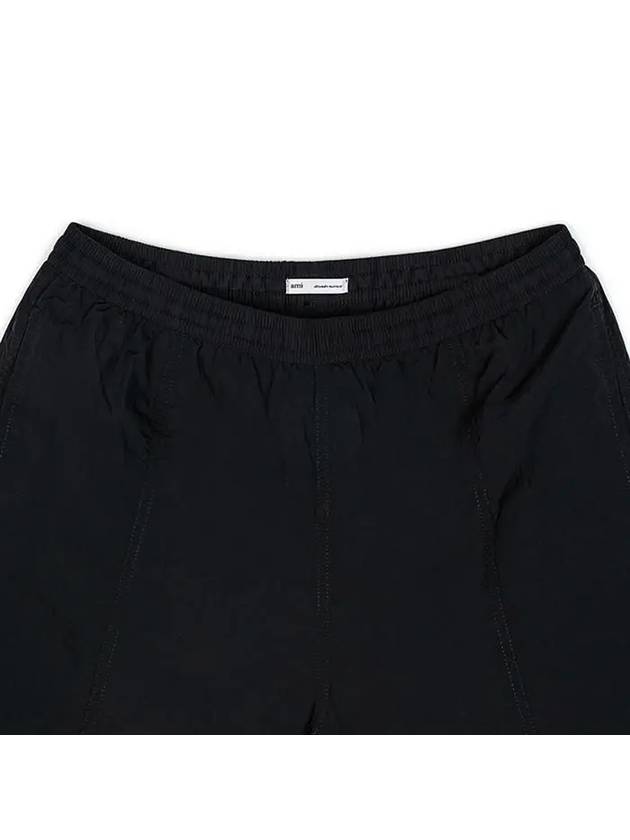 Logo Swim Shorts Black - AMI - BALAAN 4