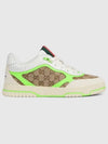 Men's Reweb Original GG Canvas Low Top Sneakers Beige Green - GUCCI - BALAAN 2