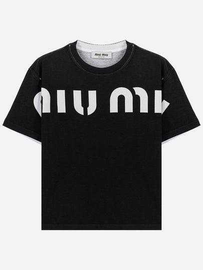 T shirt MJN458S23112YG F0002 M0440052693 - MIU MIU - BALAAN 2