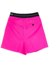 Logo Band Bermuda Shorts Pink - MSGM - BALAAN.