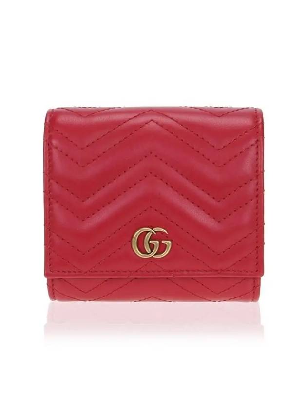 GG Marmont Matelasse Continental Half Wallet Red - GUCCI - BALAAN 5