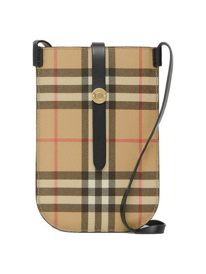 Vintage Check Strap Phone Holder Cross Bag - BURBERRY - BALAAN 2