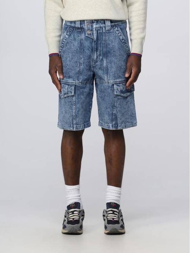 Jemuel Cargo Denim Shorts Blue - ISABEL MARANT - BALAAN 2