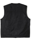 Triangle Logo Re-Nylon Padded Vest Black - PRADA - BALAAN 3