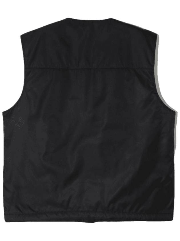 Triangle Logo Re-Nylon Padded Vest Black - PRADA - BALAAN 3