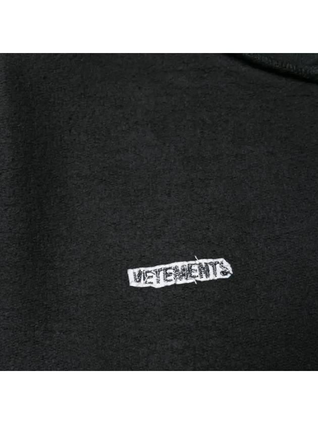 Inside Out Patch Logo Hoodie Black - VETEMENTS - BALAAN 5