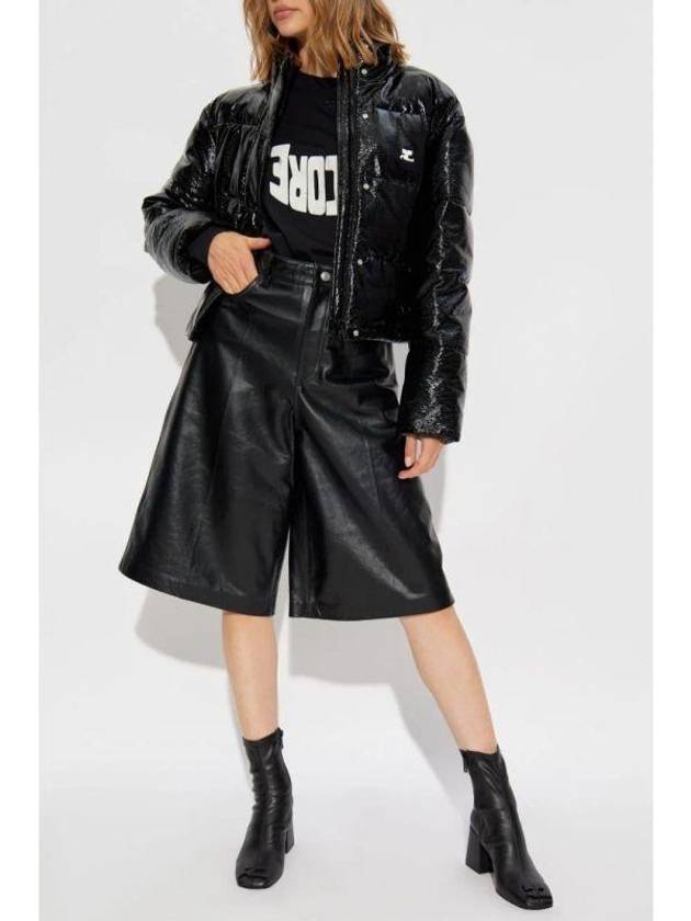 Vinyl Padding Jacket Black - COURREGES - BALAAN 3