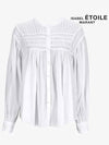 Women's Flalia Cotton Blouse White - ISABEL MARANT ETOILE - BALAAN.