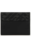 FF Square Leather Card Wallet Black - FENDI - BALAAN 3