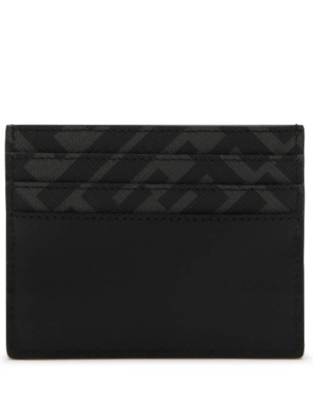 FF Square Leather Card Wallet Black - FENDI - BALAAN 3