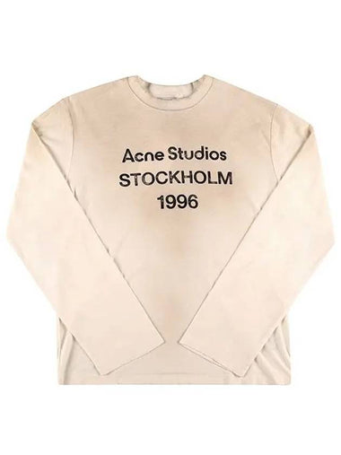 CL0197 DUSTY WHITE long sleeve t shirt - ACNE STUDIOS - BALAAN 1