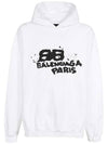 graffiti logo printing hoodie white - BALENCIAGA - BALAAN 1