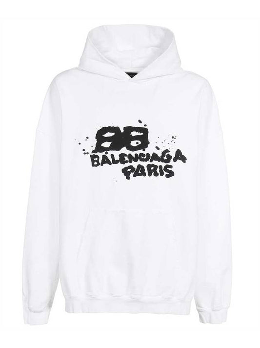 graffiti logo printing hoodie white - BALENCIAGA - BALAAN 1