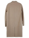 Men's Wool Cashmere Single Coat Champagne - AMI - BALAAN.