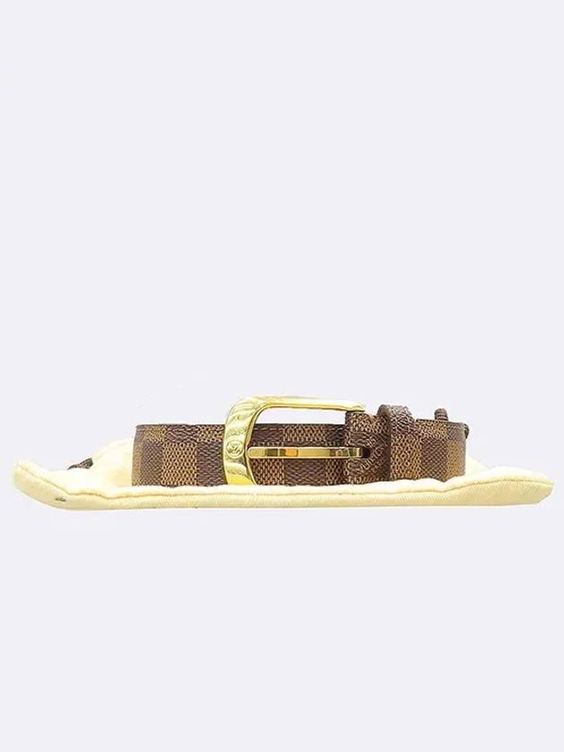 M6995 Damier Eben gold women s belt - LOUIS VUITTON - BALAAN 4