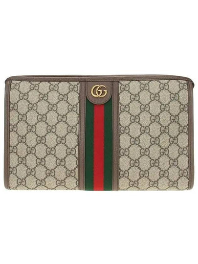 Ophidia GG Clutch Bag Beige Ebony - GUCCI - BALAAN 2