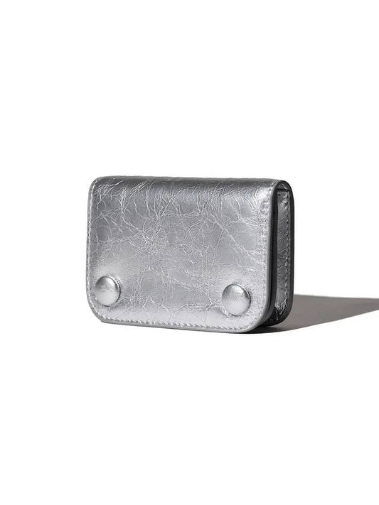 Dot compact business card card wallet silver - LE MASQUE - BALAAN 1