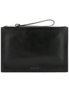 Leather Strap Clutch Bag Black - BOTTEGA VENETA - BALAAN 1