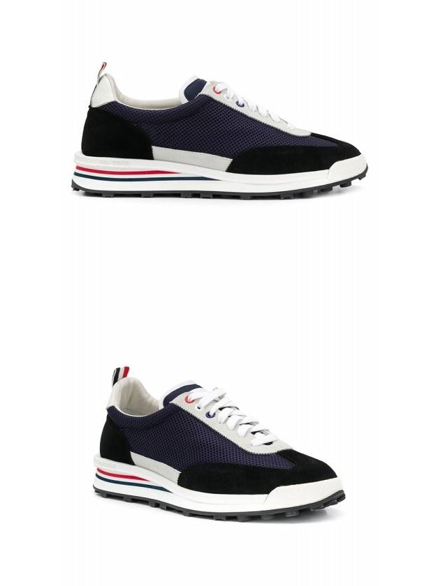 Men's Nylon Tech Runner Low Top Sneakers Blue - THOM BROWNE - BALAAN 5