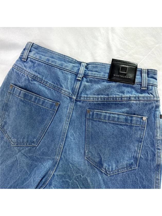 44 WYM Men s One Tuck Washed Wide Denim Pants Blue - WOOYOUNGMI - BALAAN 9