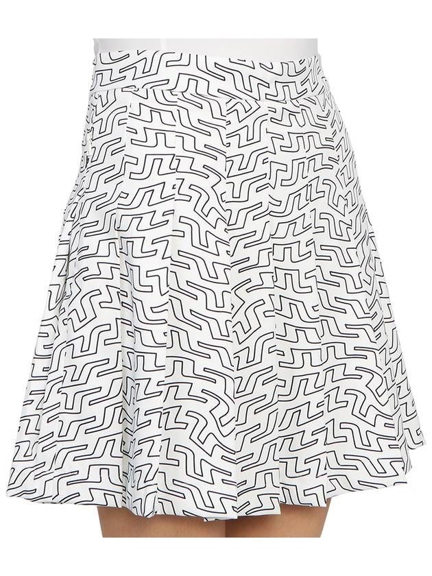 Women's Adina Print Skirt White - J.LINDEBERG - BALAAN 10