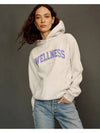 Wellness Ivy Cotton Blend Hooded Top Heather Gray - SPORTY & RICH - BALAAN 7