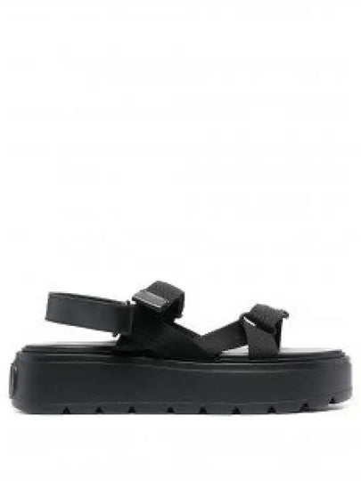 Leather Unique Strap Sandals Black - VALENTINO - BALAAN 2