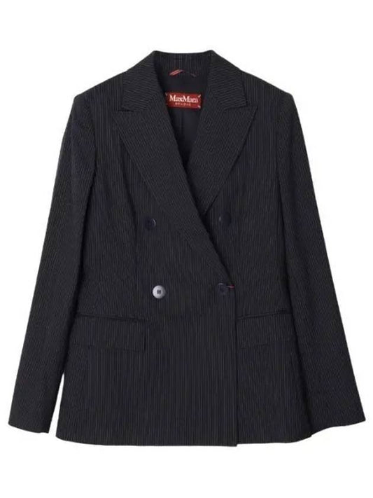 Sella Striped Blazer Jacket Navy - MAX MARA - BALAAN 2