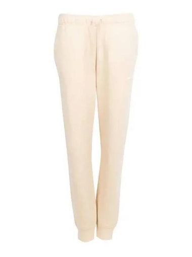 Women's Sportswear Club Fleece Mid-Rise Jogger Track Pants Ivory - NIKE - BALAAN 1