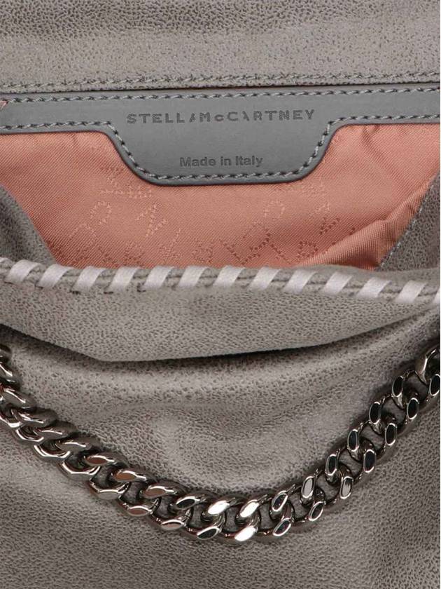 silver Falabella mini tote bag light gray - STELLA MCCARTNEY - BALAAN 4